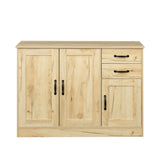 Modern Wood Buffet Sideboard with 2 doors&1 Storage and 2drawers -Entryway Serving Storage Cabinet 93151371