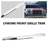 Front Upper Top Grille Molding Trim Chrome For GMC Sierra 1500 2022-2024 2023 89826550