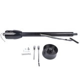 32" Black Tilt Steering Column Floor Shift w/ 9 Hole Wheel Adapter No Key Manual 08958058