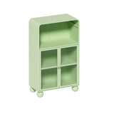 45.28" H Cabinet, Bathroom Floor Cabinet with Glass Door and Shelves, Freestanding Display W757P205952