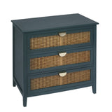 3 Drawer Cabinet,Natural rattan,American Furniture,Suitable for bedroom, living room, study W68858063