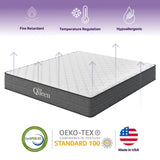 NapQueen Victoria 12 Inch Twin Cooling Gel Hybrid Mattress, CertiPUR-US Certified, Made in USA B349P332663