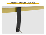 2Pcs 78.74"x5.91"x31.10" Console Table, MDF with Melamine Veneer & Iron Frame, with Power Outlet, 61210454