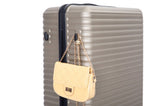 3 Piece Luggage Sets ABS Lightweight Suitcase with Two Hooks, Spinner Wheels, TSA Lock, 74309994
