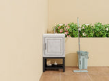 20" Small Bathroom Vanity with Sink & Hot and Cold Faucet, Freestanding Bathroom Cabinet with White W688P224408