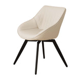 A set of 2 dining chairs, medieval modern kitchen dining chair, PU decorative chairs with black 07648211