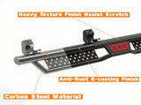 Running Boards with Two Stairs Design All-Steel Build, Bolt-on Side Steps Compatible with 2018-2026 W3611P453317