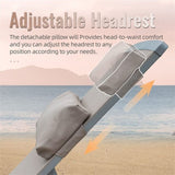 Patio Chaise Set of 3, Aluminum Chairs with 5 Adjustable Positions, Outdoor Chaise W1859109866