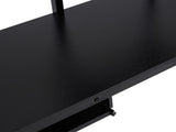198*143*182cm With Table Shelf Elevated Bed Iron Bed Black 26471128