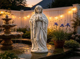 Virgin Mary Garden Statue 29.9 Inch, Weather-Resistant Magnesia Outdoor Sculpture, Religious Yard W3101P533550