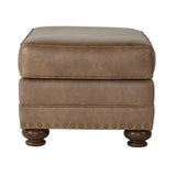 Leinster Faux Leather Arm Chair and Ottoman 2 pieces set T2574P196590