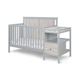 Connelly 4-in-1 Crib and Changer Combo Gray/Rockport Gray B022P204835