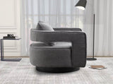 29.13"W Swivel Accent Open Back Chair Modern Comfy Sofa Chair With Black Base For Nursery Bedroom W3188P417878
