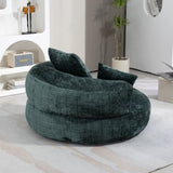 COOLMORE Lazy Sofa Durable Comfort Lounger High Back Bean Bag Chair Couch With Three Pillows for W395P252054