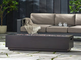 40" Outdoor 50,000 BTU Rectangular Iron Propane Fire Pit, Dark Grey 62836.00BRN-50K