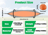 3-in-1 Camping Hammock with Automatic Pop-Up Mosquito Net, Lightweight 70D Nylon Portable Hammock 82727197