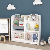 Kids Bookshelf and Toy Organizer, 3 Tier Bookshelf for, Fabric Toddler Bookcase Book Shelf for W808P221066