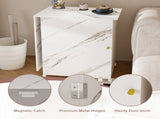 4-in-1 Folding Sewing Table with Lockable Wheels Multi-Functional Craft Station, End Table, 11027991