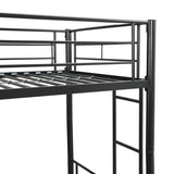 METAL Bunk Bed with trundle Black W311120500