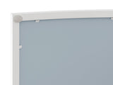 23.62" Modern Arched Glass Double-Door Wardrobe with Shatterproof Non-Glass Mirror - Double-Layer W757P314595