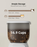 Smart Automatic Cat Feeder - WiFi Cat Food Dispenser with APP Control Up to 15 Portions 05926593
