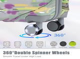 20"/24"/28" 3 pcs/set in PC Spinner Wheel Luggage, Carry on Suitcase, With Printed pattern and W2787P353587
