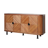 Accent Storage Cabinet, Modern Accent Buffet Cabinet Adjustable Shelves, Freestanding Sideboard W2729P202566