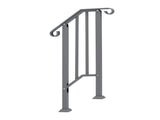 Handrails for Outdoor Steps, Iron Handrail Fits 1 Step, Transitional Handrail with Installation Kit, 99564073