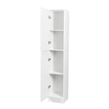 Freestanding Cabinet with Inadjustable Shelves and two Doors for Kitchen, Dining Room, White W33165045