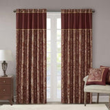 Jacquard Curtain Panel Pair B03598094
