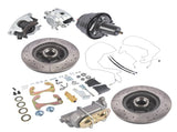 7Inch Dual Booster Front Power Disc Brake Conversion Kit Drilled & Slotted Fits for Chevy Full-Size 98366754
