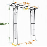 Metal Garden Arch Garden Arbor Trellis Climbing Plants Support Arch Outdoor Arch Wedding Arch Party W656P210529