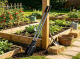 Heavy Duty Post Hole Digger 57.5-Inch, Manual Hole Digger with Carbon Steel Handle, Scale Markings & 32446276