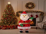 3.3FT Lighted Santa Claus Waving Hand Christmas Yard Decorations, Pre-lit Pull Up Santa with 100 15985310