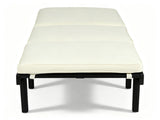 ARIANA KD WOOD CHAISE LOUNGE W/ CUSHION, Black N769P530265B