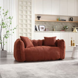 Soft beanbag chair with high resilience foam core for two people. The comfortable square recliner W1996P183170
