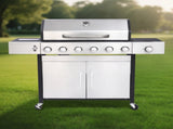 6-Burner Propane Gas Grill With Side Burner W2938P332357