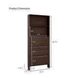 Shoe Cabinet with 3 Flip Drawers,Narrow Shoe Rack Cabinet, Entryway Shoe Storage Cabinet with Open N845P261766D