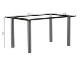 110cm Dining Table Tempered Glass Dining Table 84545384