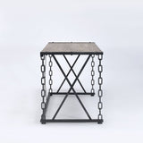 Jodie Rustic Oak & Antique Black Finish Console Table B2726P272319