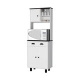 FM FURNITURE Tacna Kitchen Pantry with ample storage, 2 open 1 drawer, 1 cabinet, 2 B128P321059