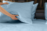 Luxuriously Soft 100% Viscose Derived from Bamboo 4-Piece Sheet Set, Oeko-TEX Certified, King - Sky B046126524