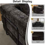 Compression Sofa,Convertible Floor Sofa Bed with Fixed-Shape Frame, Boneless Modular Sectional 51374558