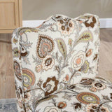 Flannel single dining chair with soft seat cushion and backrest, no armrests, matching pillow can be W487P221667