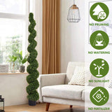 Topiary bonsai artificial spiral tree plant Outdoor uv resistant plastic boxwood 210cm 1pcs/set W2945P279014