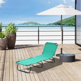 Foldable Outdoor Chaise Lounge Chair, 5-Level Reclining Camping Tanning Chair with Strong Oxford W2225141505