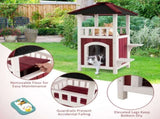 34"H Wooden Cat House 77592974