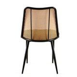Green Rattan Dining Chairs Set of 4,Boucle Chairs with Natural Cane Back, Upholstered Dining Room W1164P218674
