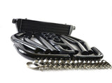 JDM 28" Turbo Intercooler Black2.5" Aluminum Black Piping Pipe Kit Black Couplers Black 58093000