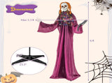 6ft Life-Size Animated Halloween Girl Prop - Eerie Book, Sound-Activated 42831267